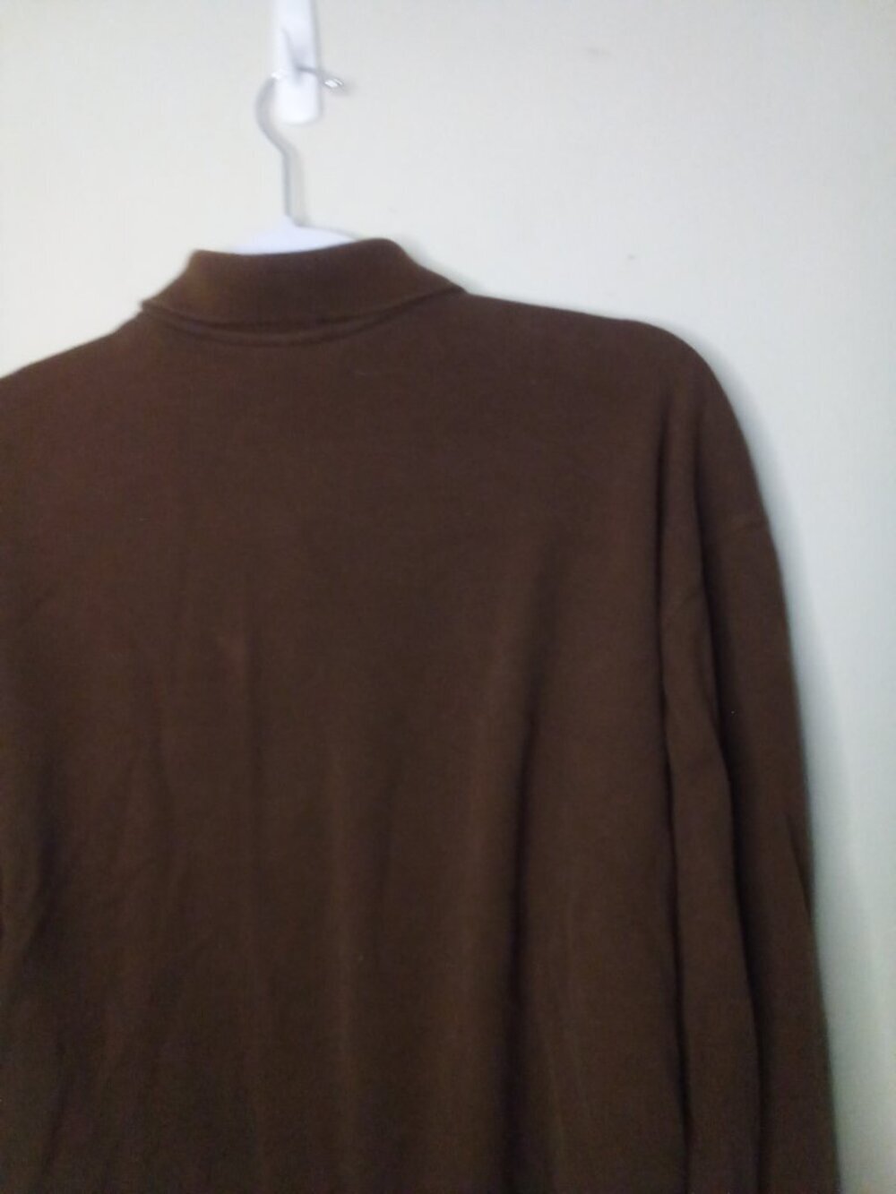 Liz Sport Shirt Women L Button Up Polo Soft Brown - Picture 12 of 14